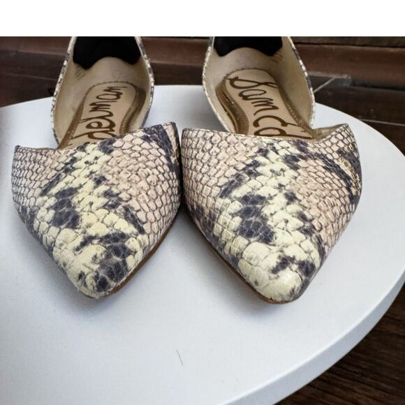 🐍✨ Sam Edelman Snakeskin D’Orsay Flats sz 11✨🐍 - Picture 3 of 6